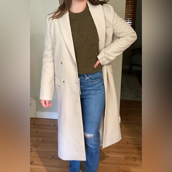 NWT Zara Double Breasted Dress Coat - Picture 9 of 9